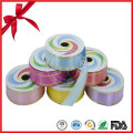 Rouleaux de ruban cadeau en plastique coloré Maunfacture